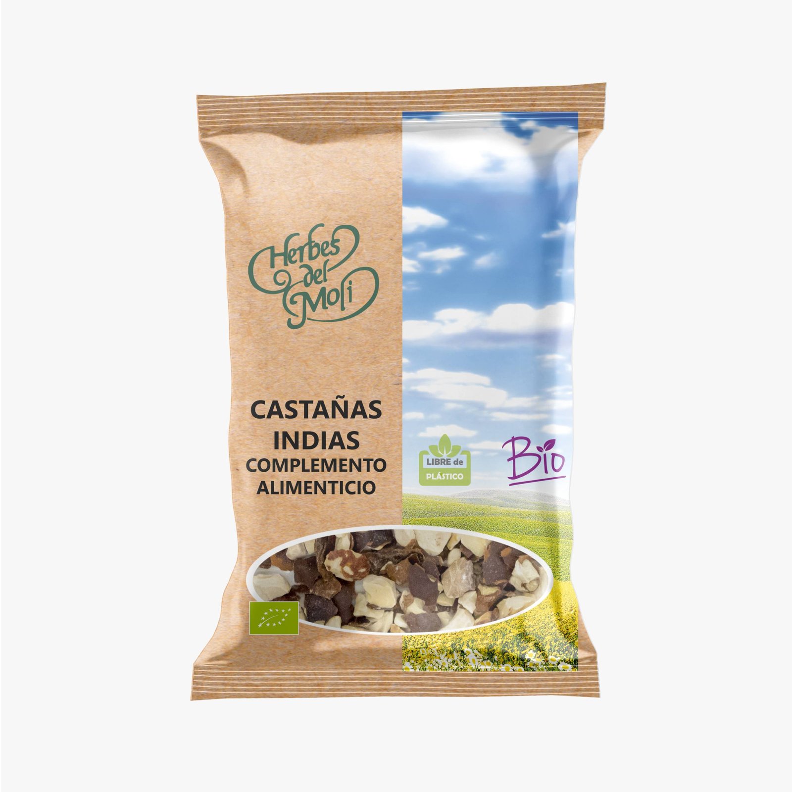 BP01CASTANASINDIAS-scaled.jpg Bolsas de Castanas Indias, Fruto -ECO- 100gr - Imagen 1