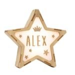 Lámpara de madera sostenible y luz led PERSONALIZABLE