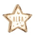 Lámpara de madera sostenible y luz led PERSONALIZABLE - Imagen 5