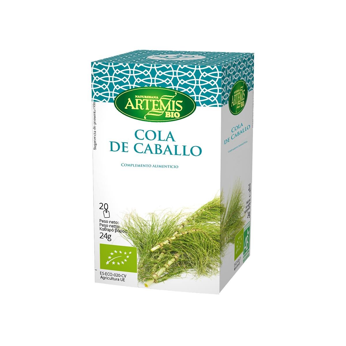 CI02COLADECABALLO Complemento Alimenticio de Cola de Caballo -ECO- 24g/Food Supplement of Horsetail -ECO- Tea bags 24g - Imagen 1