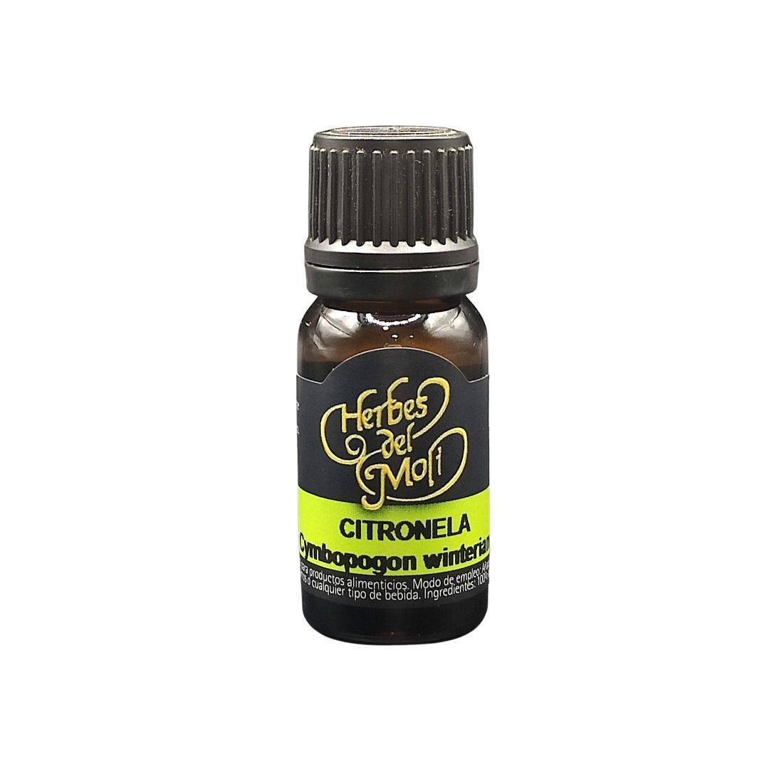 Citronella-Aceite-Esencial-Herbes Aceite esencial de Citronela 10 ml - Imagen 1