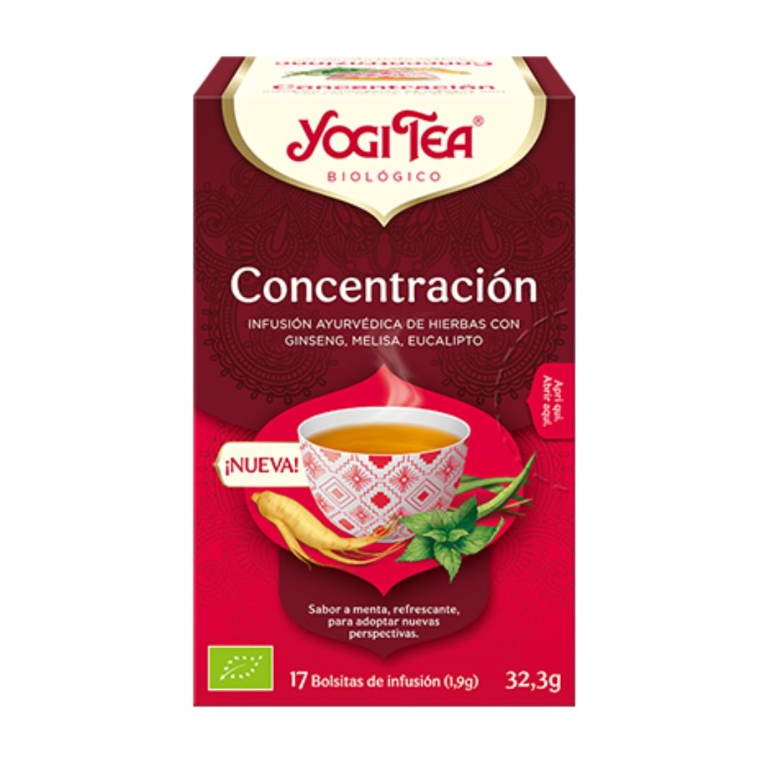 xr:d:DAFmYFo5328:23,j:1045240669446073399,t:23101009 Yogi Tea Concentración 17 x 1,9g - Imagen 1