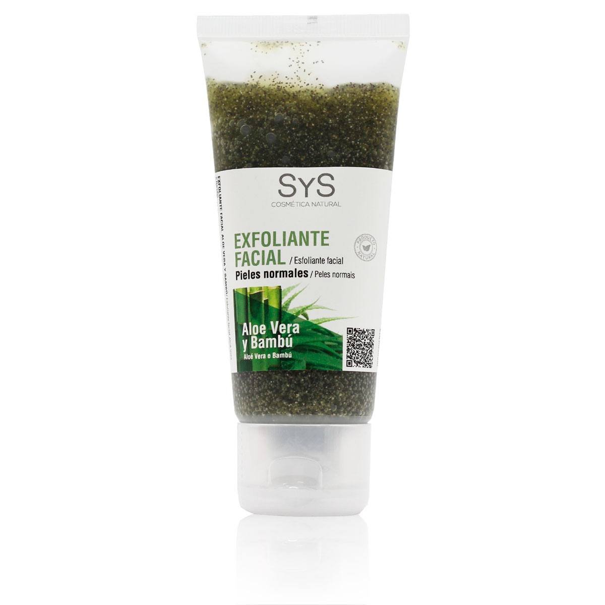 Exf.Facial-Aloe-Vera-y-Bambu Exfoliante Facial SyS 100ml Aloe Vera y Bambú - Imagen 1