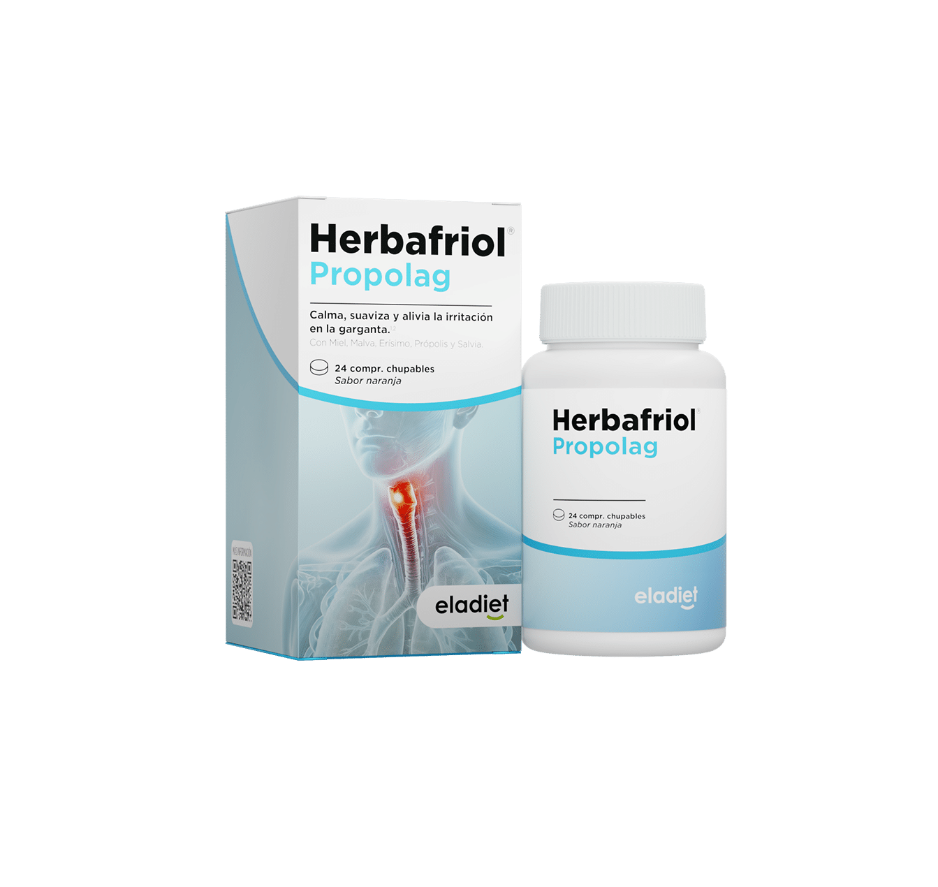 Herbafriol-Propolag-Comprimidos-Sin-fondo-e1744789189204 Herbafriol Propolag (Pastillas para chupar) 24 compr. - Imagen 1