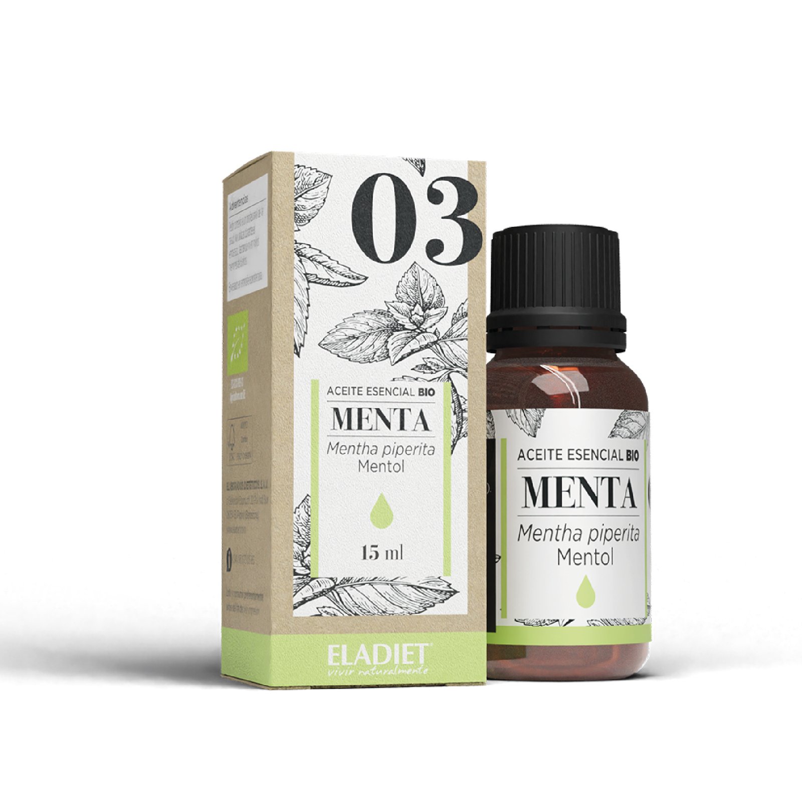 IH_03Menta-02 Esencia Menta Bio 15 ml - Imagen 1