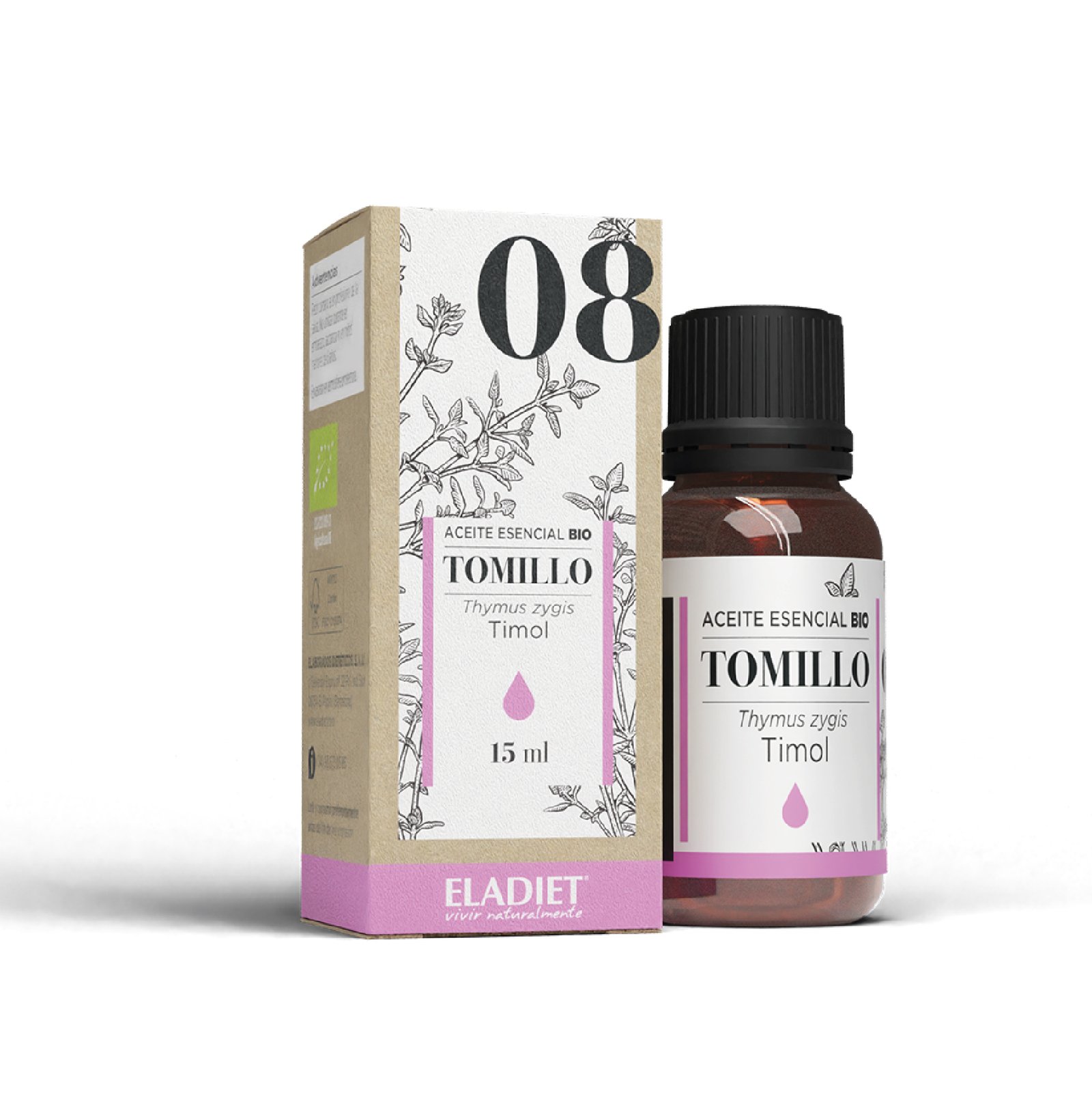 IH_08Tomillo-02 Esencia Tomillo Bio 15 ml - Imagen 1