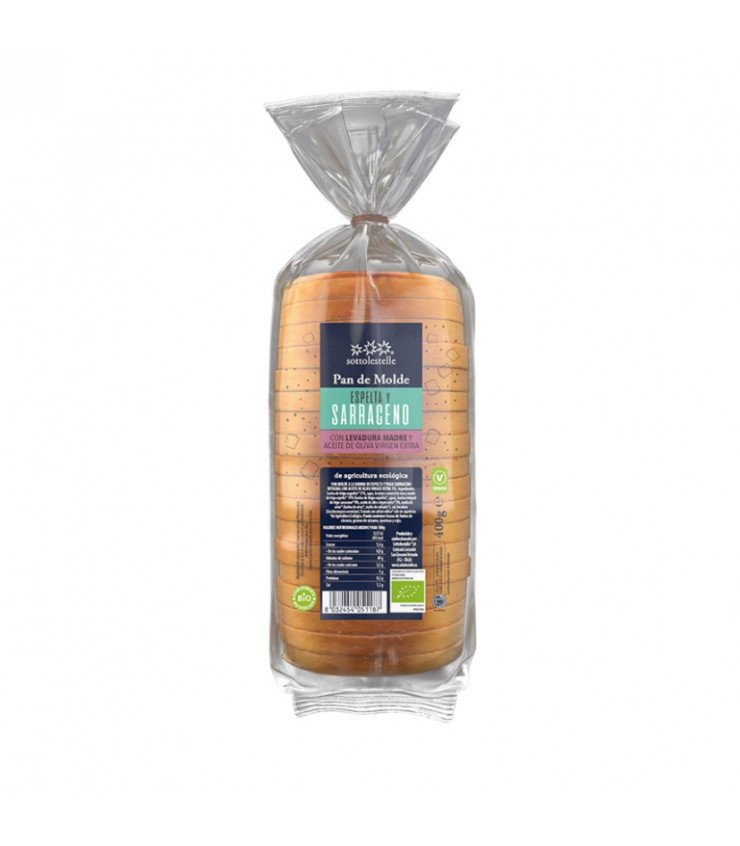 PANMOLDEESPELTATRIGOSARRACENOSOTTO400G Pan molde espelta y trigo sarraceno 400g - Imagen 1