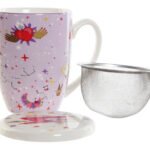 Taza de Té con filtro corazón-manos