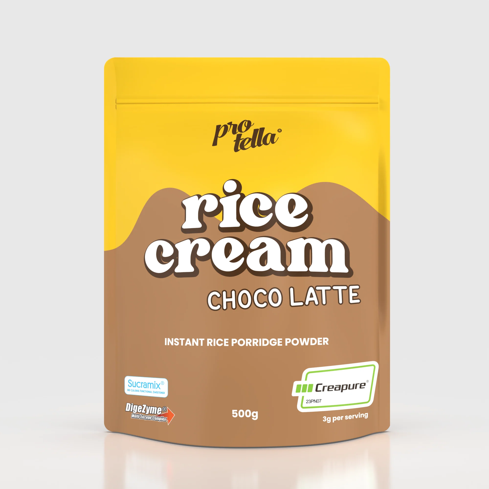 PROTELLAWHEY.16670 Rice Cream Choco Latte 500g - Imagen 1