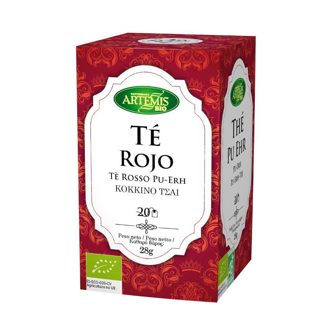 Te-Rojo-Artemis Caja Infusión Té Rojo -ECO- 28g/Pu-Erh -ECO- Tea bags 28g - Imagen 1