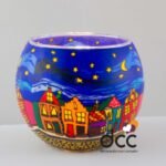 Cristal luminiscente calles por la noche