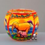 Cristal luminiscente elefantes