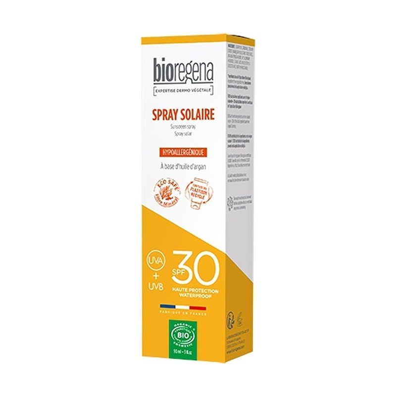 spray-solar-bio-spf30-crema-bioregena-90-ml Spray solar spf30 hipoalergénico Bioregena 90 ml - Imagen 1
